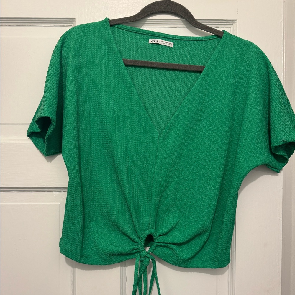 Zara Kelly Green Blouse